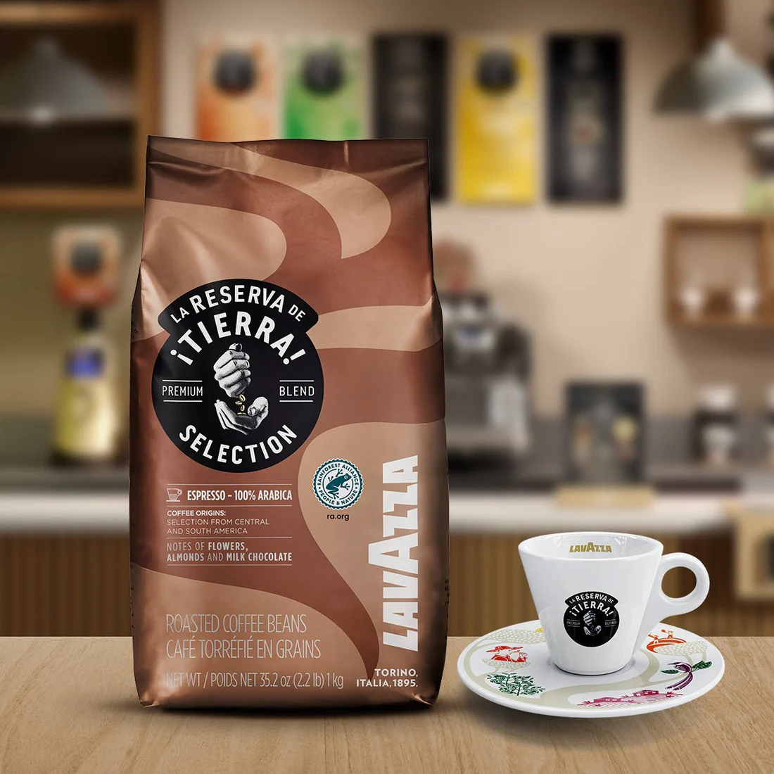 Lavazza Tierra Selection Coffee Beans 100% Arabica 1kg thumbnail 2